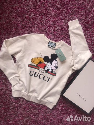 Gucci,Толстовка-свитшот с принтом Mickey,Disney,Ор Gucci,Толстовка-свитшот с принтом Mickey,Disney,Ор