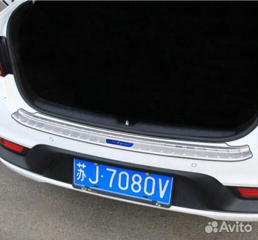 Накладка на бампер Киа Рио 4 Накладка на бампер Киа Рио 4