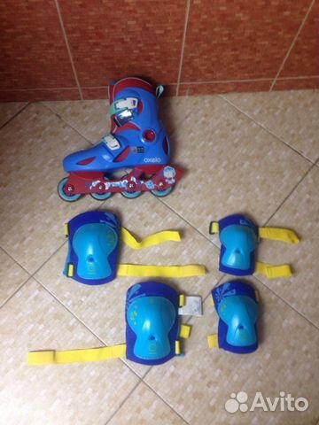 Ролики 34-36 размер + комплект защиты в подарок