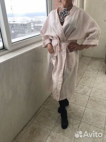 Платье льняное оверсайз