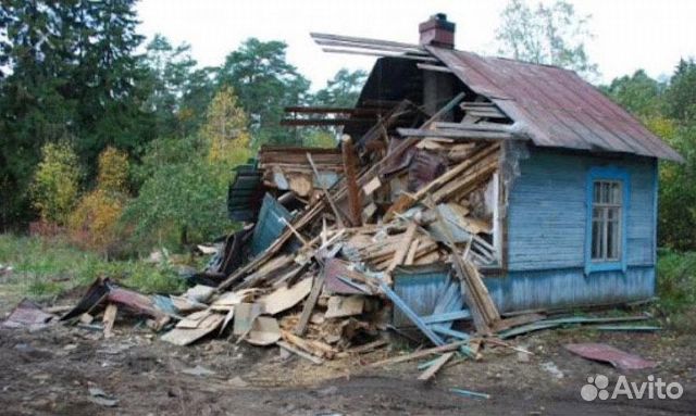 Демонтаж зданий снос разбор домов сооружений