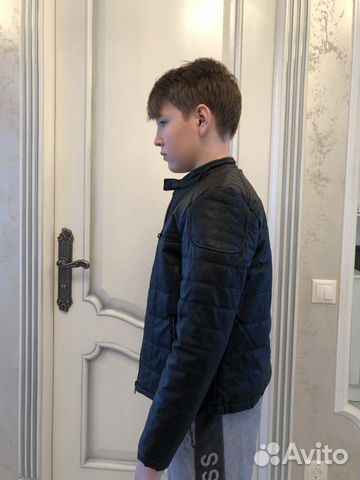 Новая Зимняя куртка Zara 152 экокожа