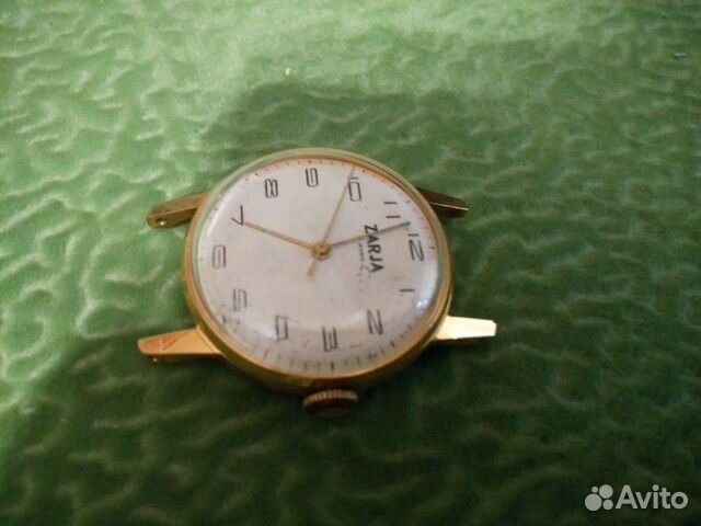 Мужские наручные часы СССР Заря 17 камней позолота