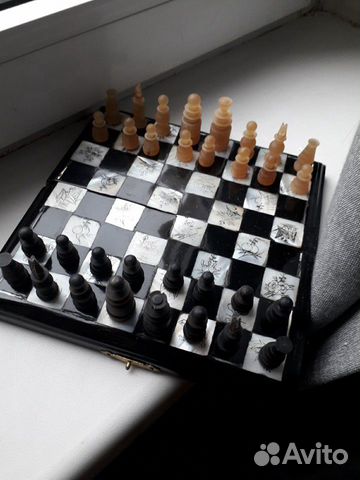 Шахматы перламутр резьба по кости Шахматы перламутр резьба по кости