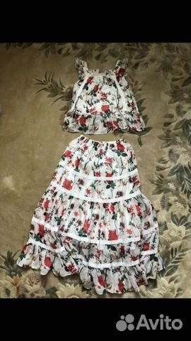 Комплект топ+юбка Gulliver, р.128 Комплект топ+юбка Gulliver, р.128