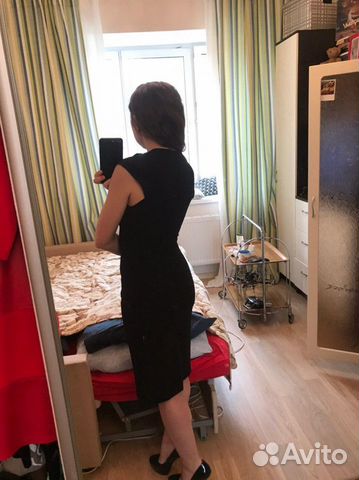 Платье-футляр Zara (чёрное) Платье-футляр Zara (чёрное)