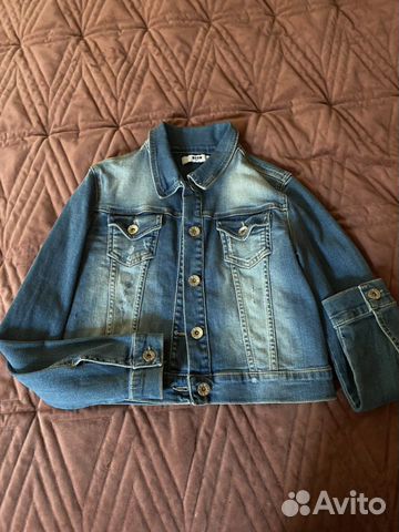 Джинсовая куртка msgm 10 подарок юбка джинсовая
