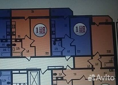 1-к квартира, 39 м², 4/16 эт.