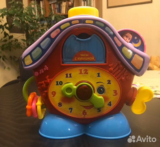 Игрушка часы с кукушкой Маша и медведь Игрушка часы с кукушкой Маша и медведь