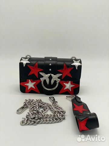 Сумка pinko love клатч с птицами Сумка pinko love клатч с птицами