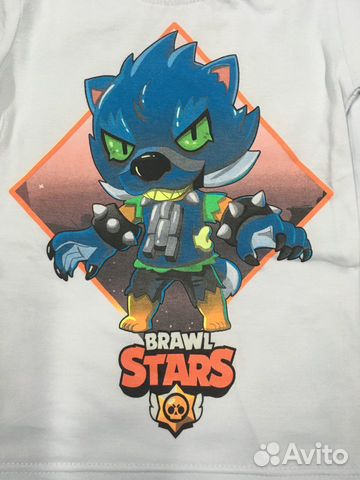 Футболка brawl stars. Опт. Рисунок светится в темн Футболка brawl stars. Опт. Рисунок светится в темн