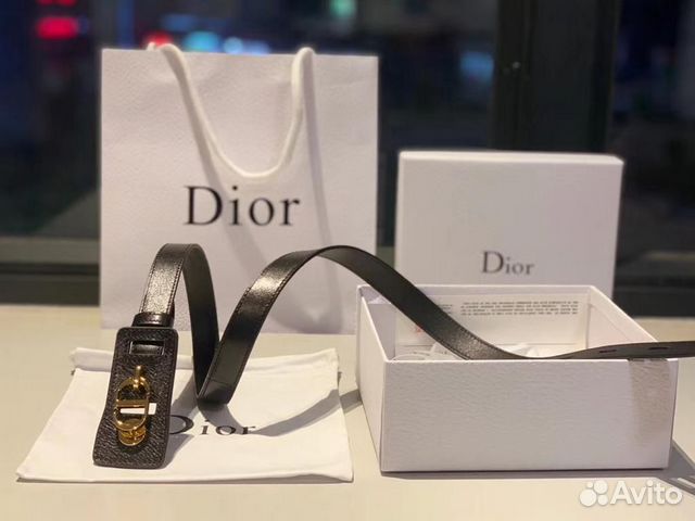 Кожаный пояс Christian Dior