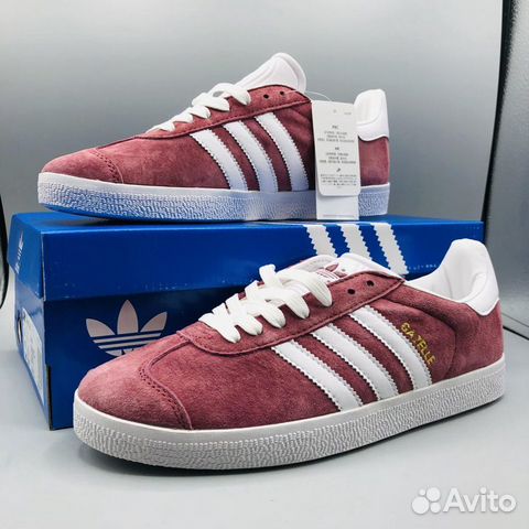 Кроссовки Adidas Gazelle бордовые
