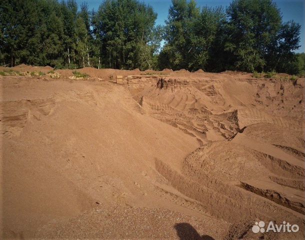 Песок строительный, карьерный, на подсыпку