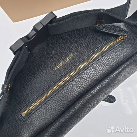 Новая поясная сумка мужская женская Burberry кожа
