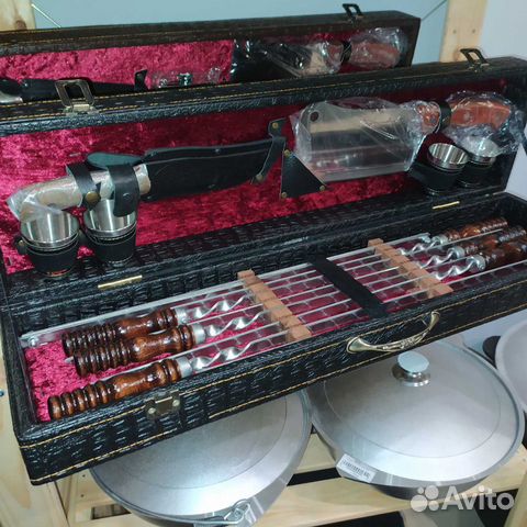 Подарочный набор шампуров элит средний