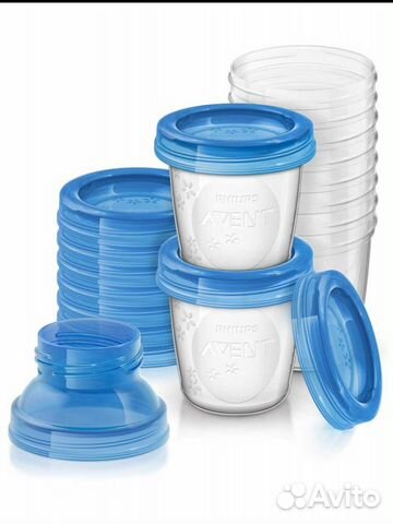 Набор контейнеров avent для грудного молока