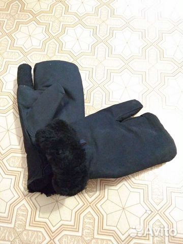 Рукавицы меховые армейские трёхпалые