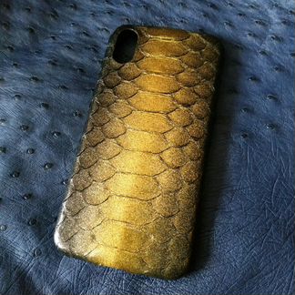 Чехлы на iPhone X XS айфон х из питона лакшери
