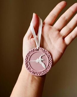 Wedgwood елочная игрушка райская птица, Англия