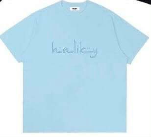 Haliky Blue Arabic Logo Tee