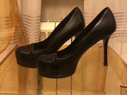YSL оригинал туфли женские на каблуке кожа