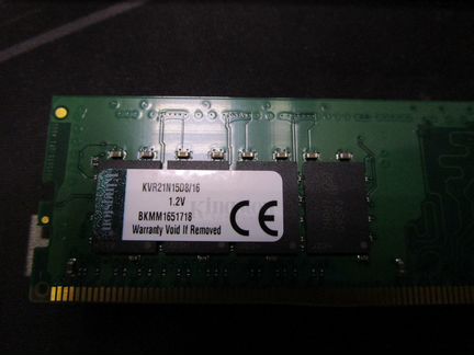 Оперативная память 16Gb Kingston 2133Mhz KVR21N15