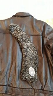 Кожаная куртка пилот-бомбер