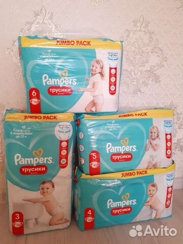 Подгузники - трусики Pampers premium care 3 4 5 6