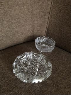 Хрусталь ссср, ваза, перельница