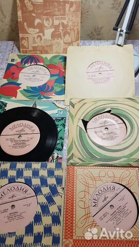 Грампластинки 70-х г. виниловые и гибкие