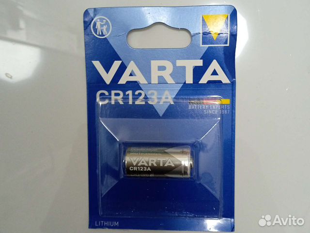 Батарейка varta CR123A 3 вольта