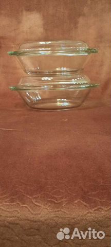 Кастрюля стеклянная жаропрочная