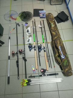 Удочки спиннинги фидер набор для рыбалки