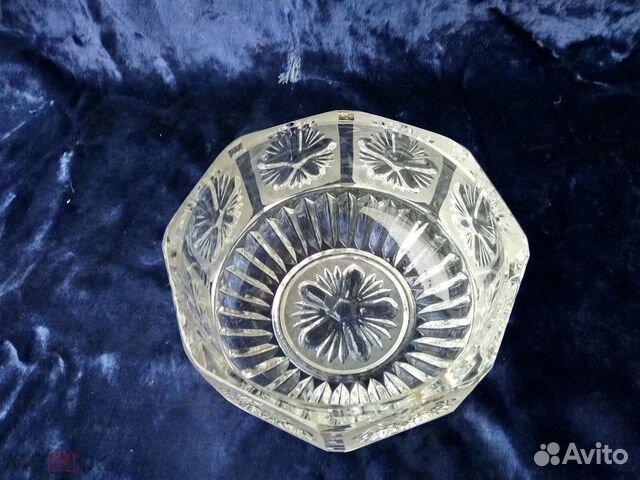 Ваза салатница фруктовница хрусталь СССР