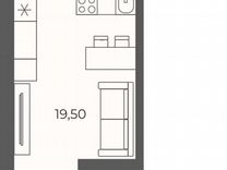 Квартира-студия, 24,4 м², 22/26 эт.