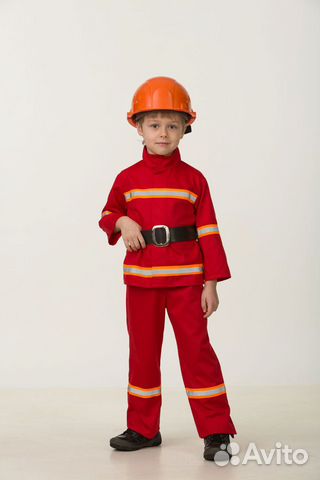 Костюм пожарника, костюм пожарного детский