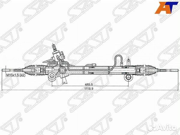 Рейка рулевая lexus RX400H