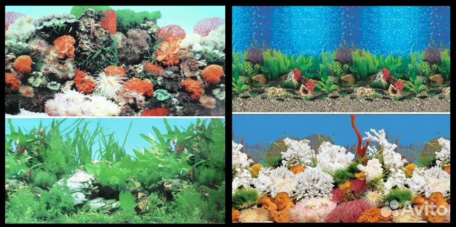Фон для аквариума двухсторонний 30см