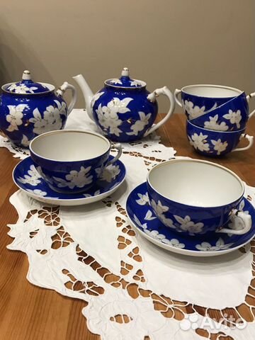 Сервиз чайный Яблоневый цвет СССР 1967 Дулево