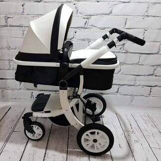 Коляска-трансформер Luxmom 2в1 и развивашки серая