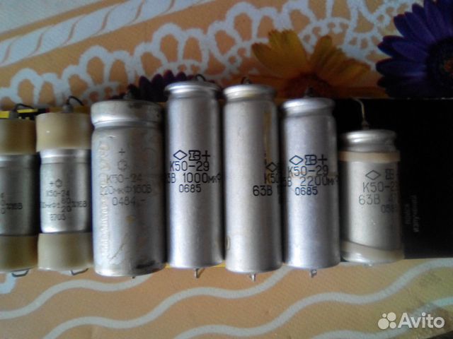Электролитические конденсаторы К50-29 б/у и тантал