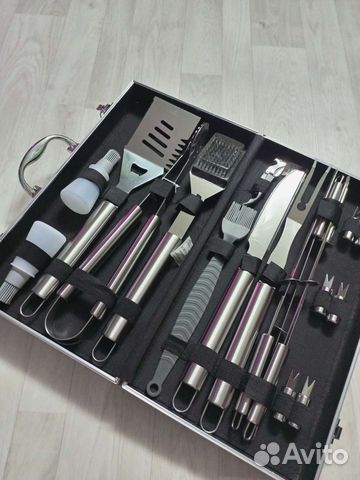 Набор для барбекю 19 предметов в подарочном кейсе