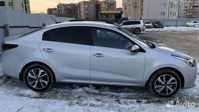 Бампер задний Киа Рио 4 KIA RIO серебристый RHM