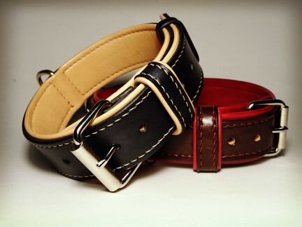 Кожаный ошейник Гинфорт Люкс