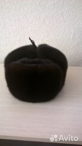 Шапка норковая целиковая фабричная размер 58