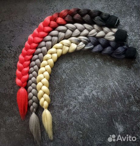 Коса на шлем