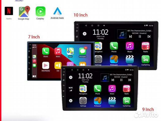 Универсальная магнитола 7 9 10 дюймов
