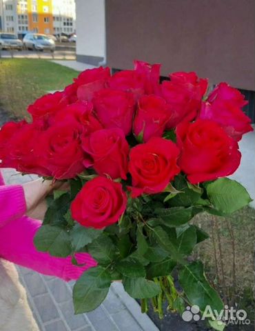 Цветы. Букеты из роз 50 см с доставкой
