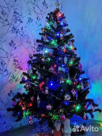 Елка новогодняя искусственная 180 см бу